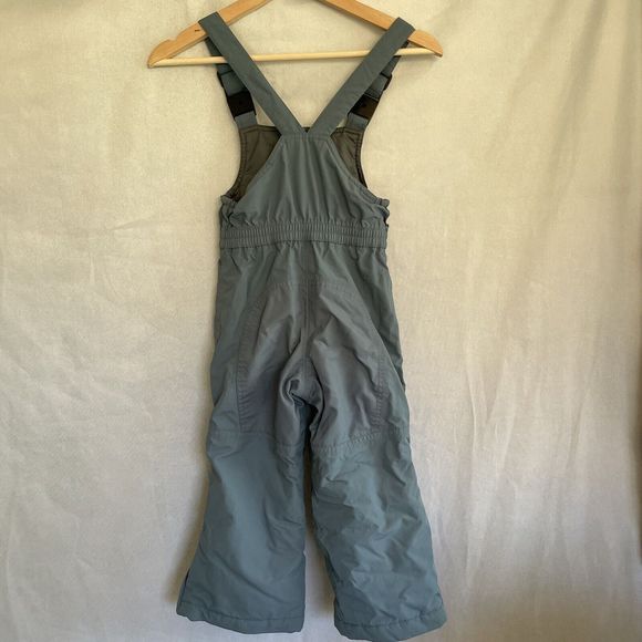 Lands End The Squall Ski Bib Snow Pants Blue/Slate Blue Kids Size 4 - Picture 5 of 12